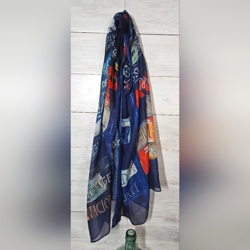 FAIRY LOOT Scarf Book Design *a fun gift for the avid reader* Wrap Shawl